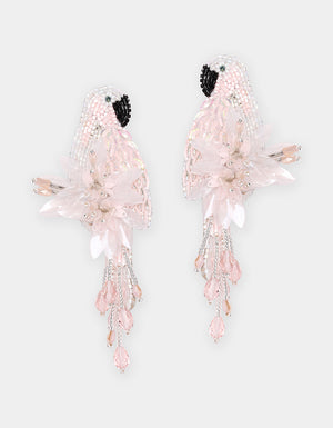 Parrot Earrings (Light Pink)