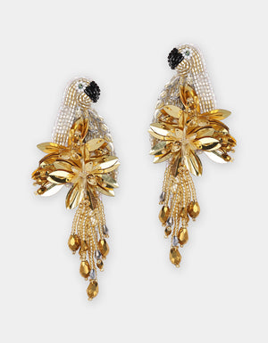 Parrot Earrings (Golden)